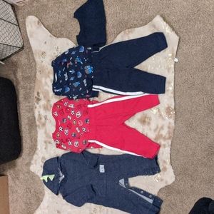 One Hooded Onsie and two sweatsuits